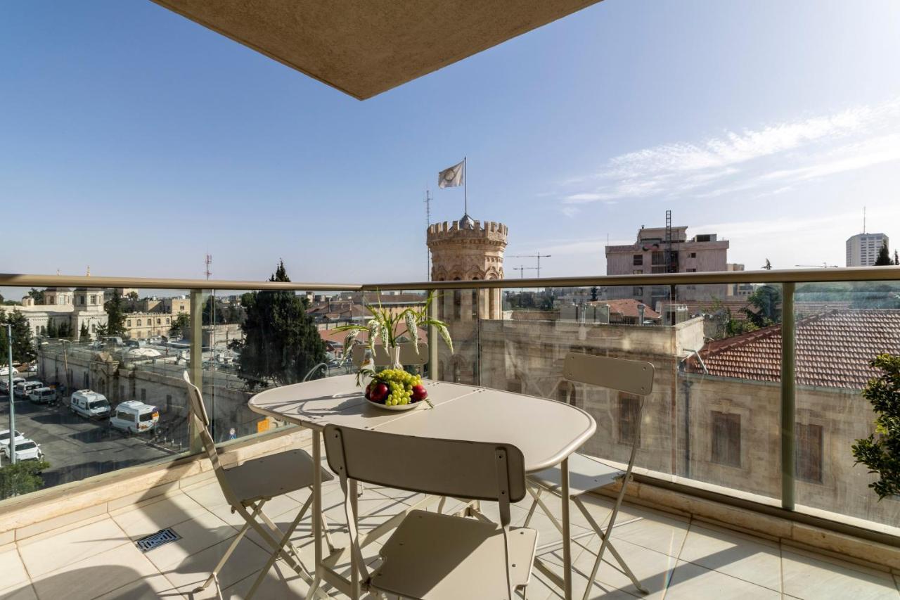 Luxury Three-Bedroom/Terrace Over Old City View Jerusalem Exterior foto