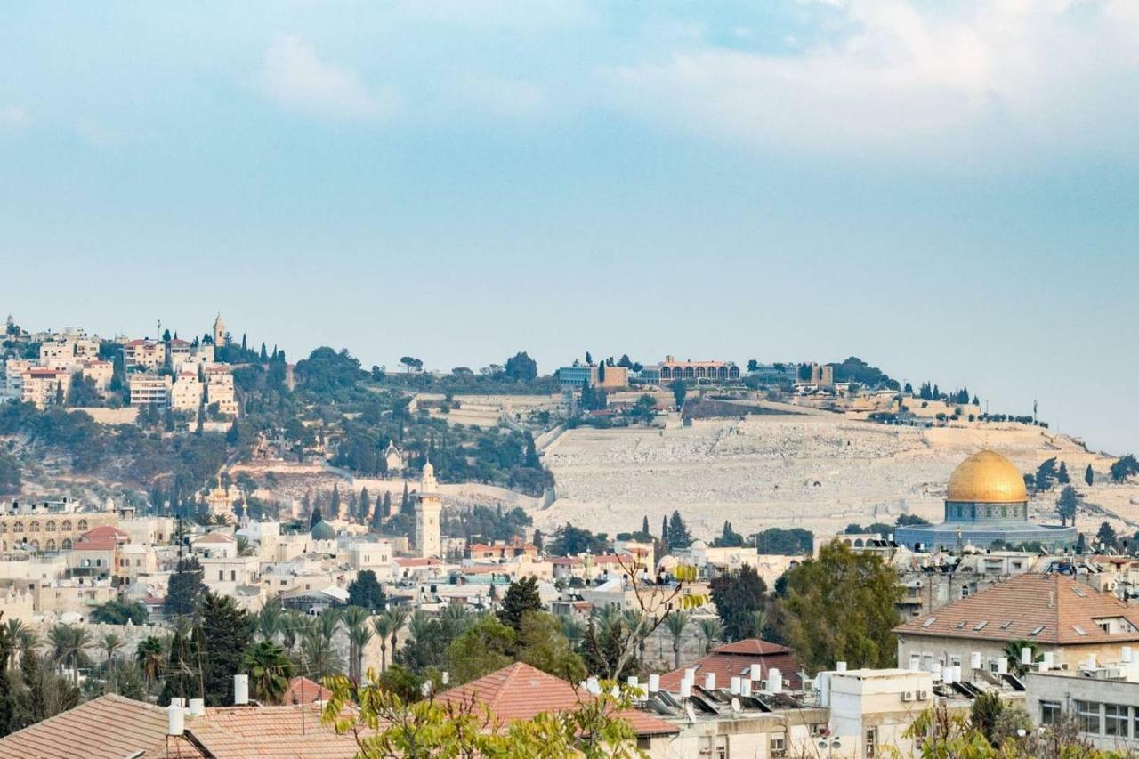 Luxury Three-Bedroom/Terrace Over Old City View Jerusalem Exterior foto